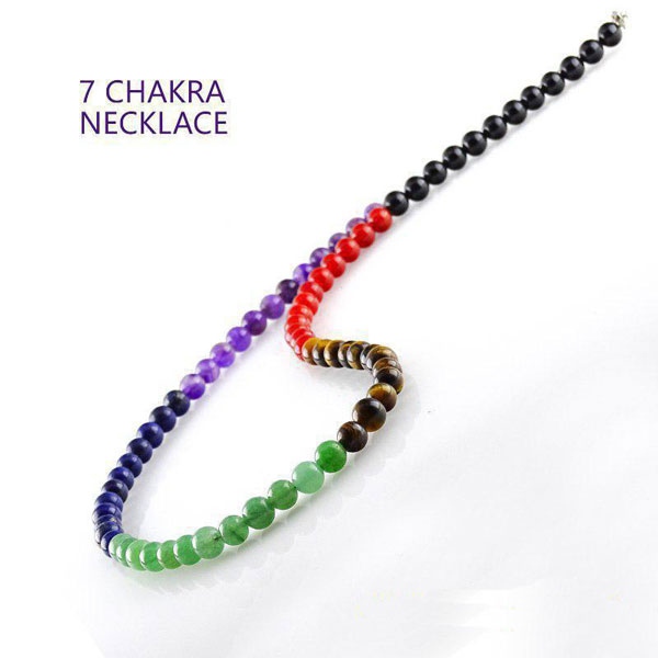 Chakra 7 Steine Heilende Halsketten