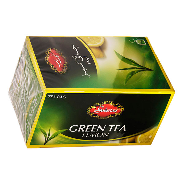 Golestan Grüner Teebeutel und Zitrone