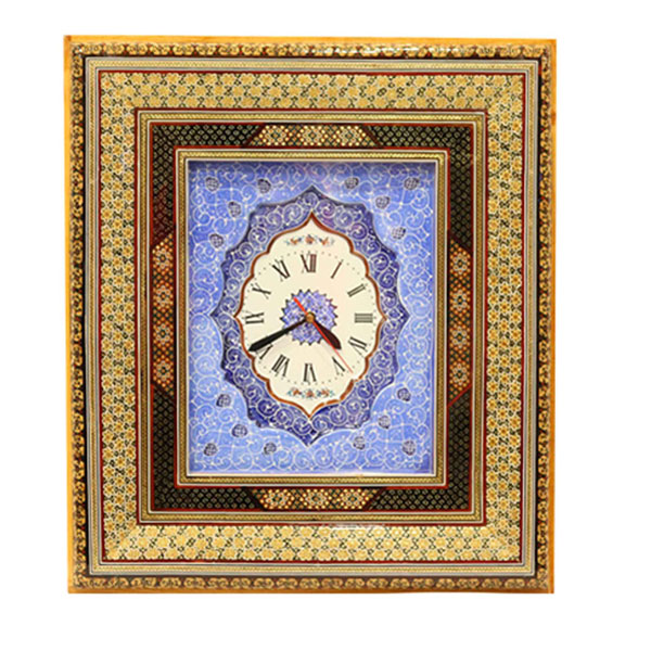 Model 104 Khatam Kari & Mina Kari Wall Clock