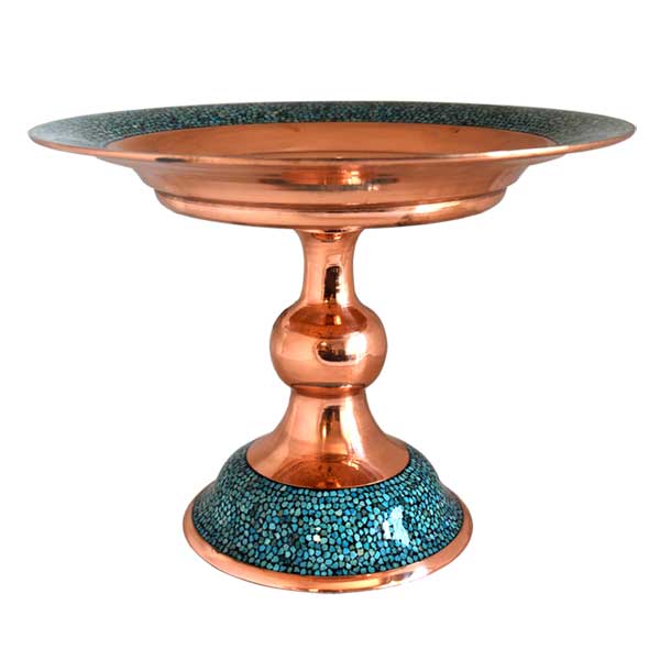 Leggy Behälter von Turquoise Stone On Copper