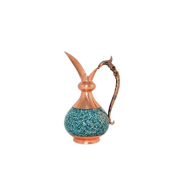Pitcher by Turquoise Stone On Copper