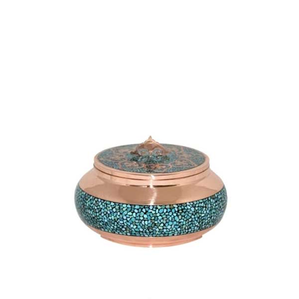 Round box by Turquoise Stone On Copper
