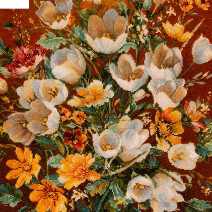 Handmade Pictorial Carpet, bouquet model, code 902275