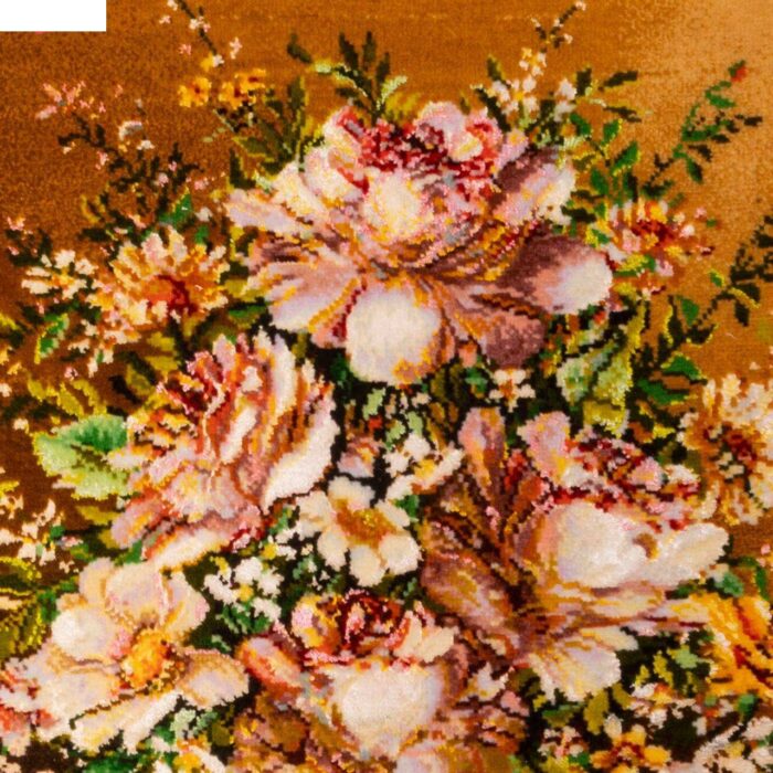 Handmade Pictorial Carpet, flower model in vase, code 902295