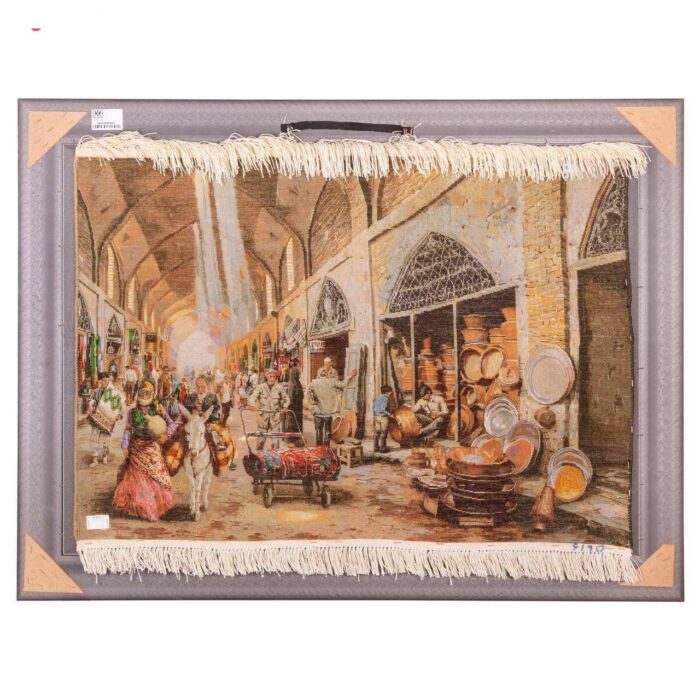 Handmade Pictorial Carpet, coppersmith market model, code 902284