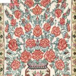 Handmade Pictorial Carpet, vase design, code 901733