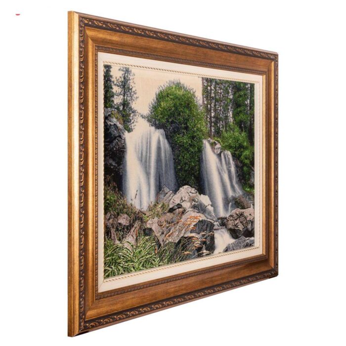 Handmade Pictorial Carpet, waterfall landscape model, code 902288