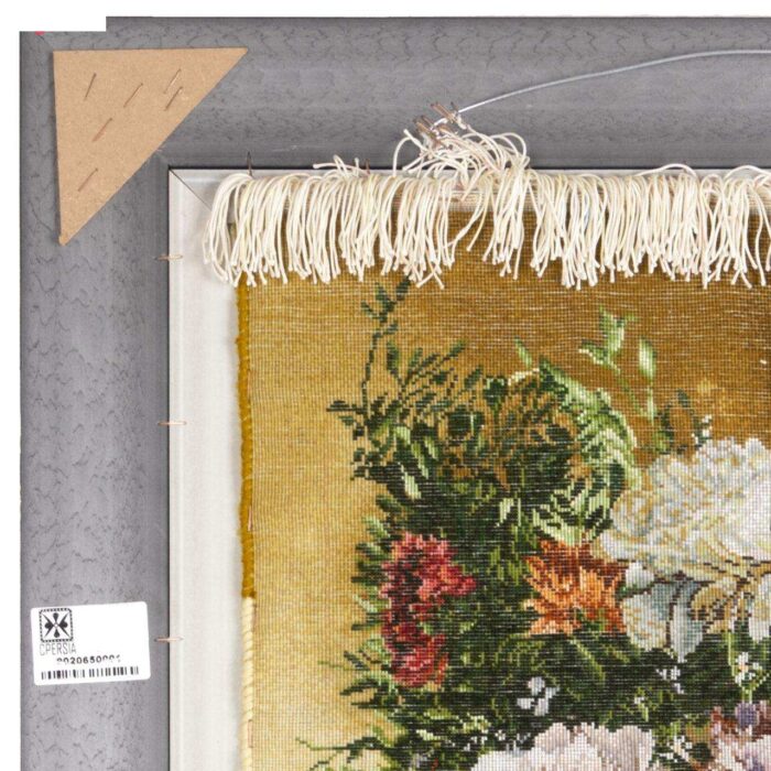 Handmade Pictorial Carpet, flower model in vase, code 902065