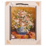 Handmade Pictorial Carpet, flower model in vase, code 902253