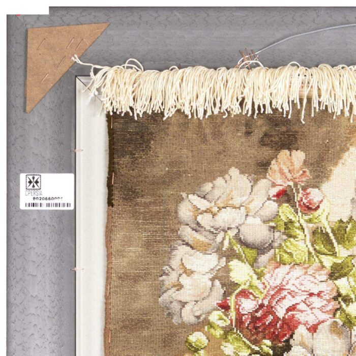 Handmade Pictorial Carpet, flower model in vase, code 902066