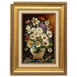 Handmade Pictorial Carpet, flower model with vase code 902353