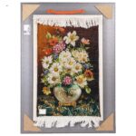 Handmade Pictorial Carpet, flower model in vase, code 902014