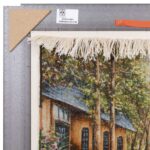 Handmade Pictorial Carpet, model of forest cottage, code 902001