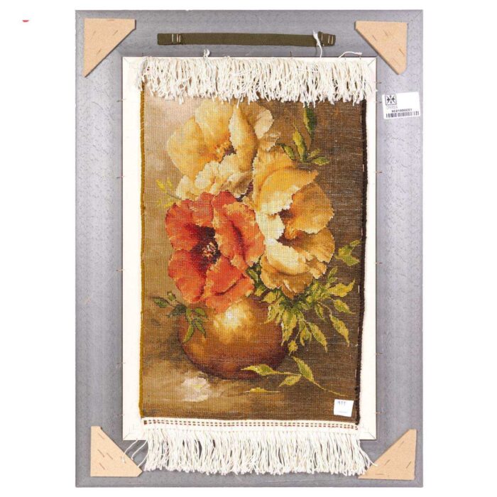 Handmade Pictorial Carpet, anemone flower model, code 902100