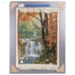 Handmade Pictorial Carpet, waterfall landscape model, code 902010