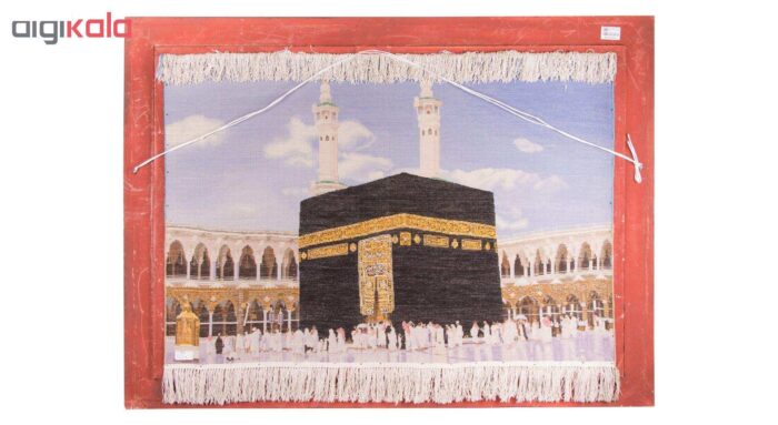 Handmade carpets with a view of the prominent Kaaba of Persia, code 901502