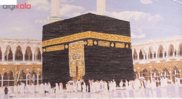 Handmade carpets with a view of the prominent Kaaba of Persia, code 901502