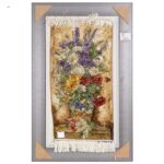Handmade Pictorial Carpet, flower model in vase, code 902058