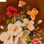 Handmade Pictorial Carpet, flower model in vase, code 902273