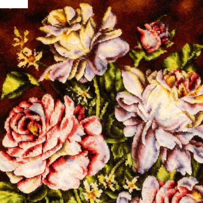 Handmade Pictorial Carpet, rose bouquet model, code 902095