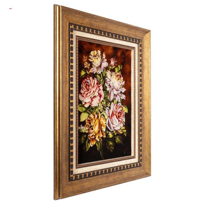 Handmade Pictorial Carpet, rose bouquet model, code 902095