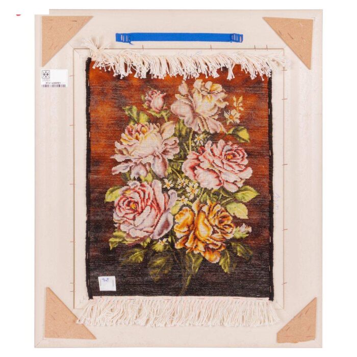 Handmade Pictorial Carpet, rose bouquet model, code 902143
