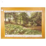 Handmade Pictorial Carpet, model of forest pond, code 902186