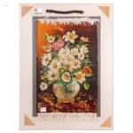 Handmade Pictorial Carpet, flower model in vase, code 902293