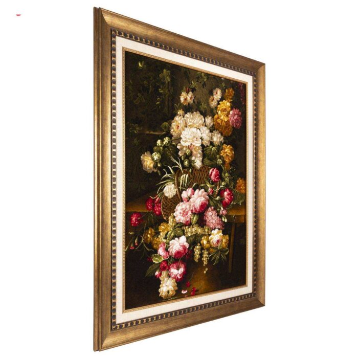 Handmade Pictorial Carpet, flower basket model, code 902039