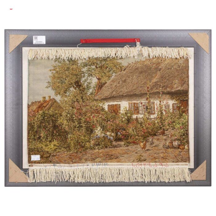 Handmade Pictorial Carpet, landscape view of the northern cottage, code 902025