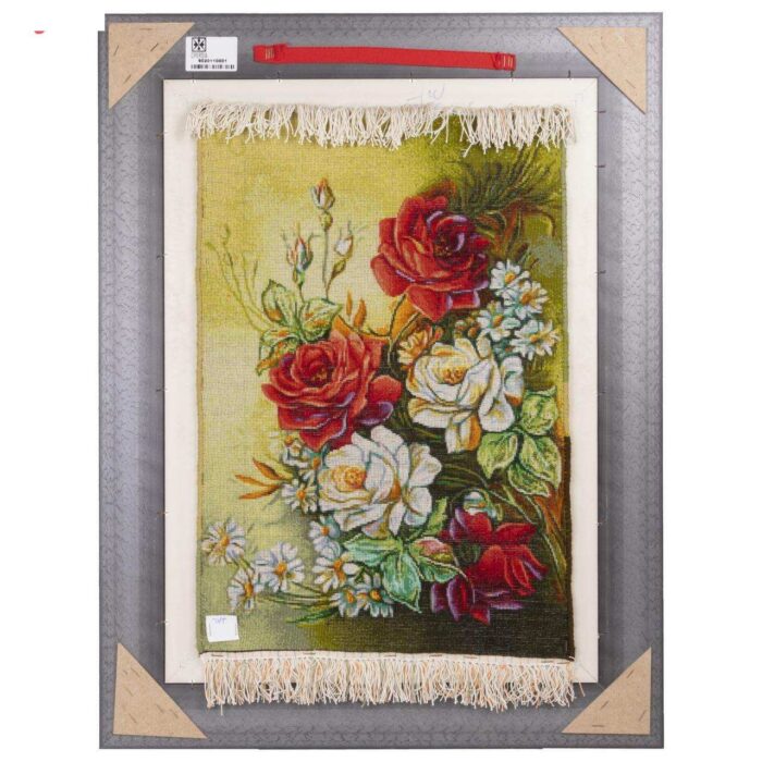 Handmade Pictorial Carpet, rose bouquet model, code 902011