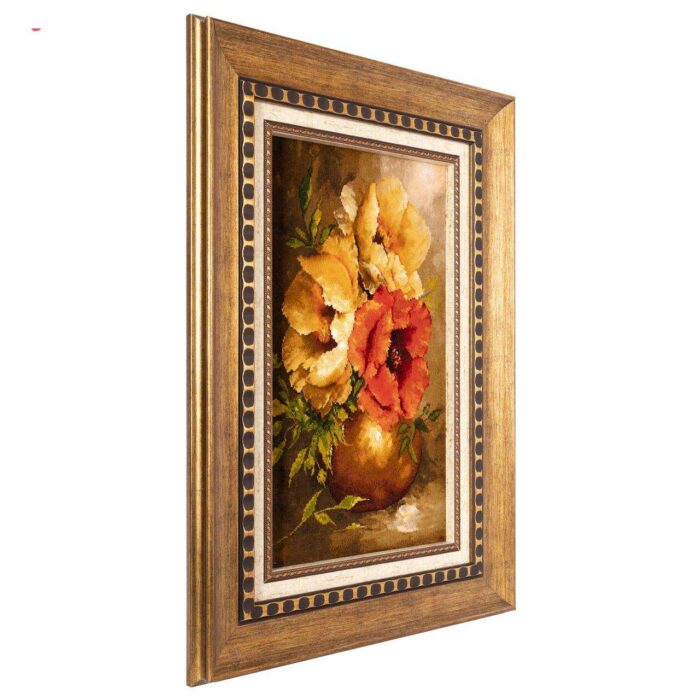 Handmade Pictorial Carpet, anemone flower model, code 902100