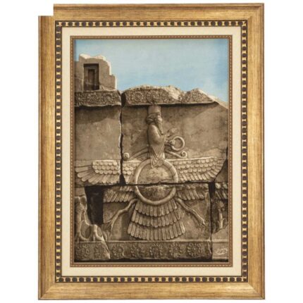 Handmade Pictorial Carpet, Persepolis design, code 901865