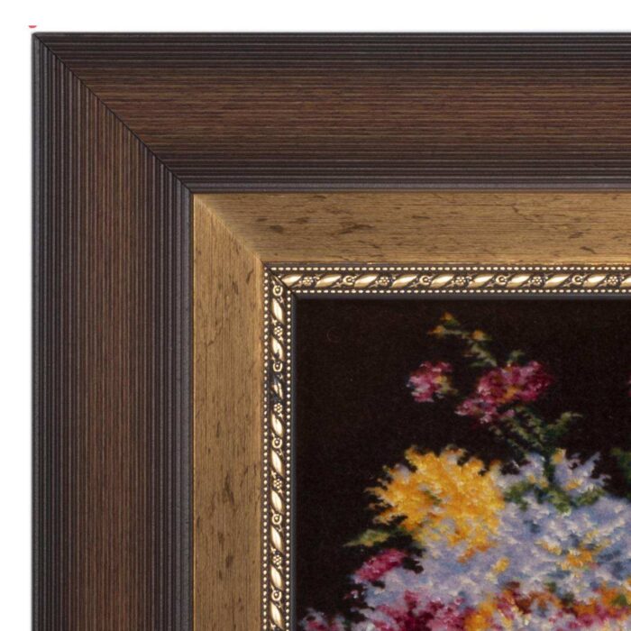 Handmade Pictorial Carpet, flower model in vase, code 912040