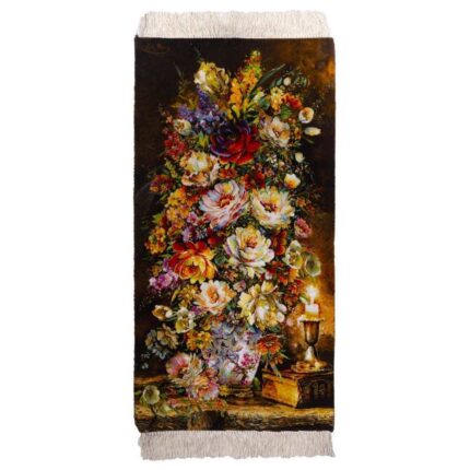 Handmade Pictorial Carpet, flower model in vase, code 793044