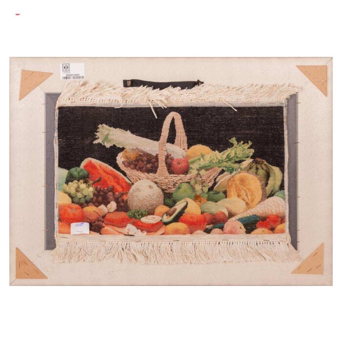 Handmade Pictorial Carpet, fruit basket model, code 902261
