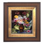 Handmade Pictorial Carpet, flower model in vase, code 912040
