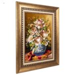 Handmade Pictorial Carpet, flower model in vase, code 902006