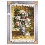 Handmade Pictorial Carpet, flower model in vase, code 902065
