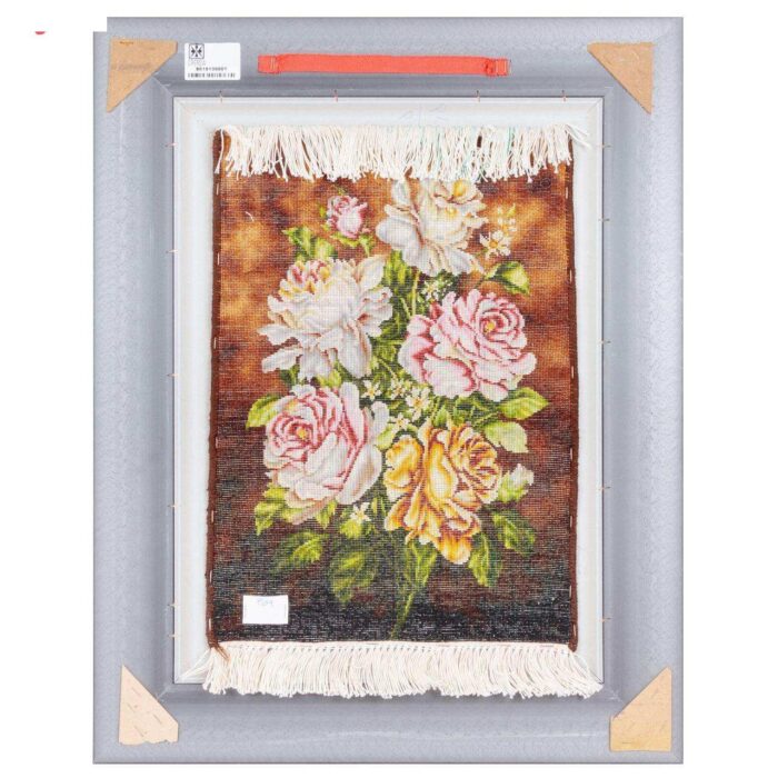 Handmade Pictorial Carpet, bouquet design, code 901913