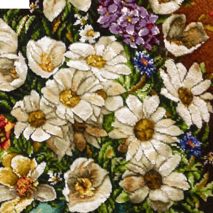 Handmade Pictorial Carpet, flower model with vase code 902353