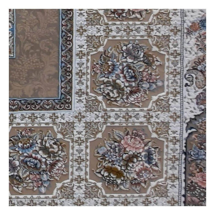 Negin Mashhad 1200 Reeds Embossed Carpet ,code 1215-4