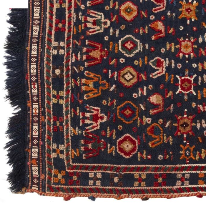 Old hand-woven kilim two meters C Persia Code 187438