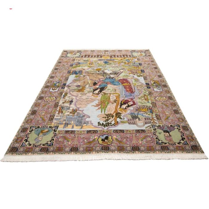 Old six-meter handmade carpet of Persia, code 187250
