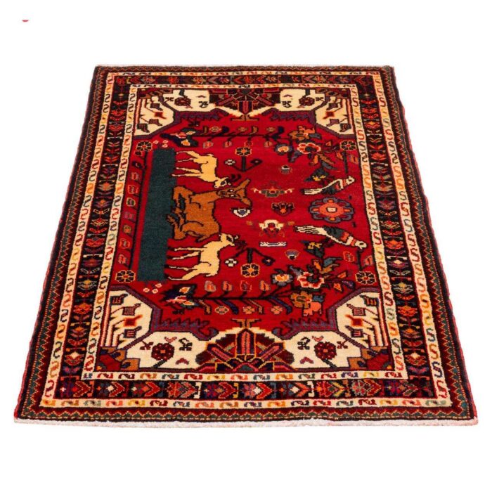 One meter handmade carpet of Persia, code 185146