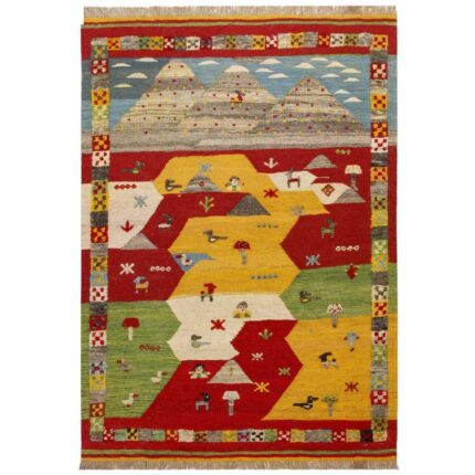 Gabbeh handmade kilim, half and thirty Persia, code 171536