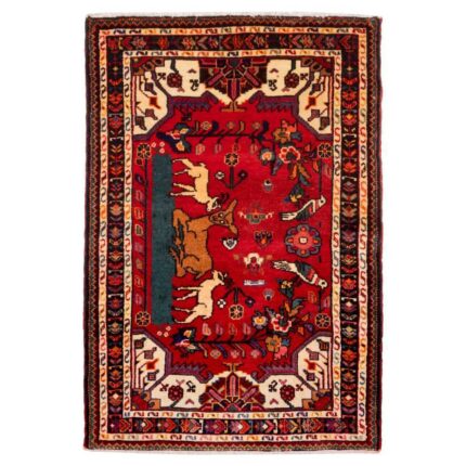 One meter handmade carpet of Persia, code 185146
