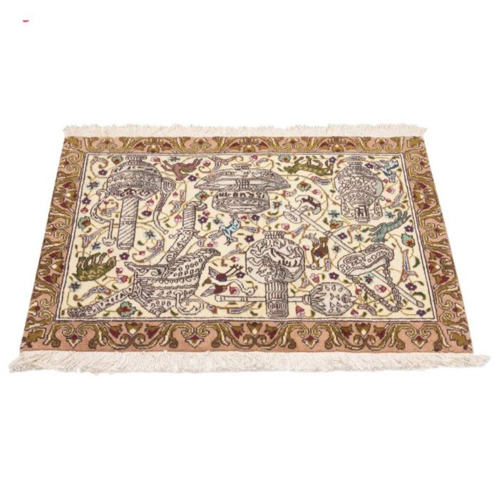 Half meter handmade carpet of Persia, code 102391