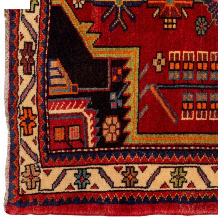 One meter handmade carpet of Persia, code 185159