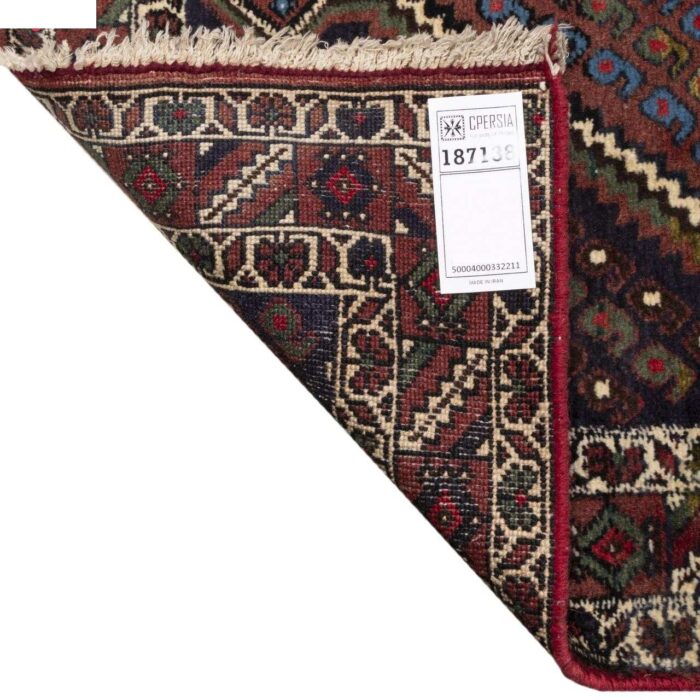 Old handmade carpet one meter C Persia Code 187138